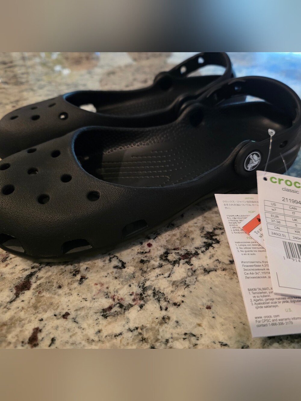 Crocs Ballet Flats - Black HARD TO FIND - Picture 2 of 4